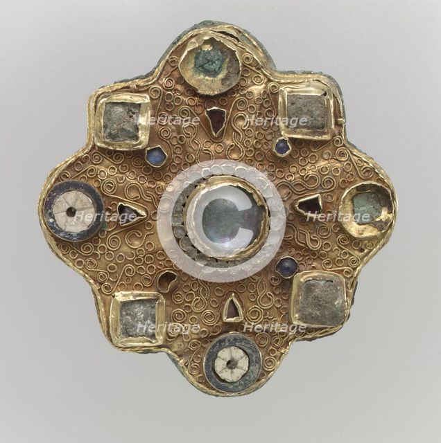 Disk Brooch, Frankish, second half 7th century. Creator: Unknown.