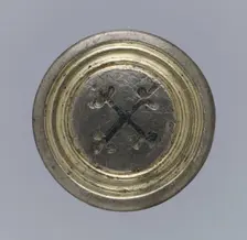 Disk brooch, Late Roman, late 4th-early 5th century. Creator: Unknown