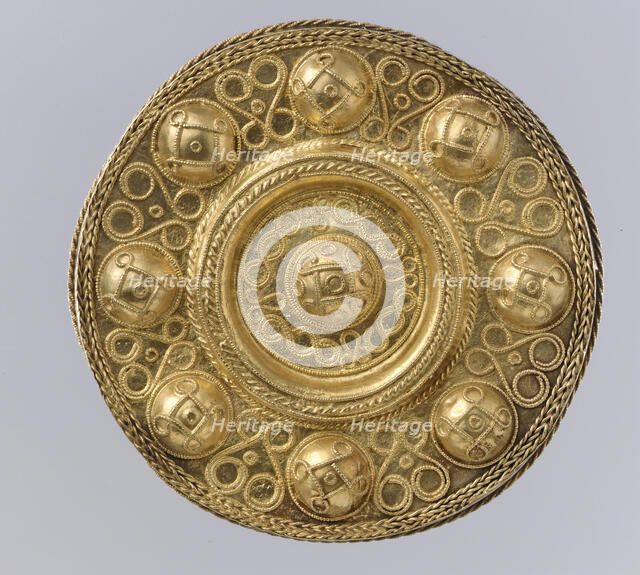 Disk Brooch, Langobardic, ca. 600. Creator: Unknown.