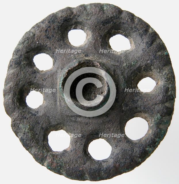 Disk Brooch, Merovingian, 8th-9th century. Creator: Unknown.