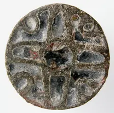 Disk Brooch, Merovingian, 8th-9th century. Creator: Unknown