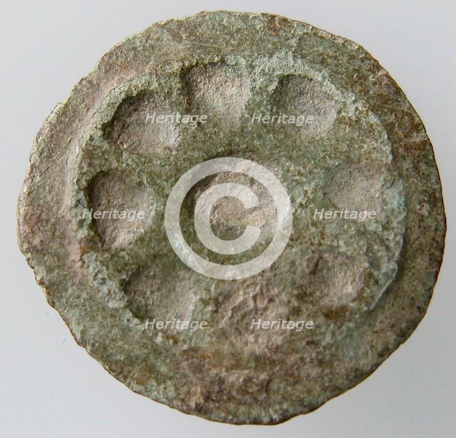 Disk Brooch, Merovingian, 8th-9th century. Creator: Unknown.