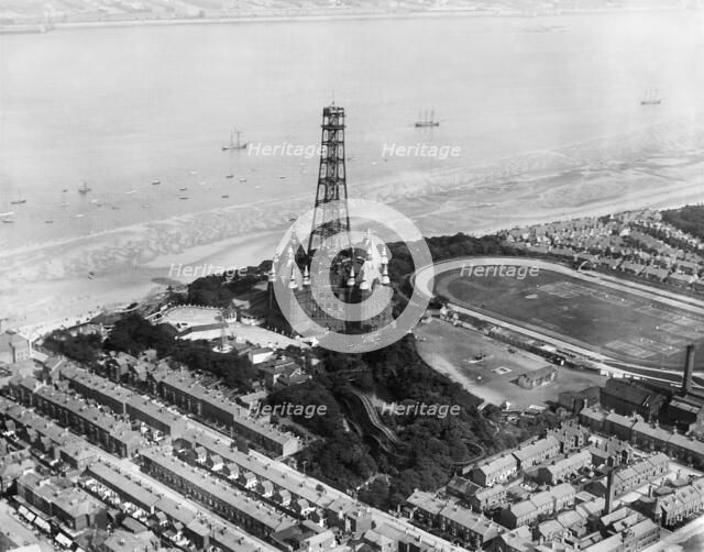Dismantling of New Brighton Tower, Wallasey, Wirral, Merseyside, 1920. Artist: Aerofilms.