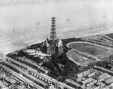 Dismantling of New Brighton Tower, Wallasey, Wirral, Merseyside, 1920. Artist: Aerofilms