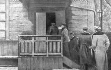 Dissolution of the Eastern Front; Entrance of delegates to the building ..., 1917. Creator: Unknown