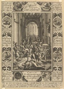 Dissension in the Church (Dissidium in Ecclesia), ca. 1578. Creator: Hendrik Goltzius