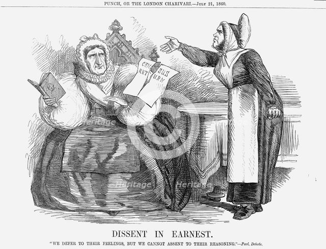 'Dissent in Earnest', 1860. Creator: Unknown.