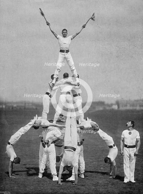 Display by the staff of the Aldershot gymnasium, Hampshire, 1895. Artist: Gregory & Co