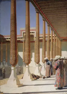 Display of Trophies, 1871-1872. Artist: Vereshchagin, Vasili Vasilyevich (1842-1904)