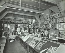 Display of posters at a training centre, Deptford, London, 1935