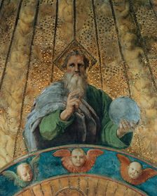 Disputa. Detail: God the Father. (Fresco in Stanza della Segnatura), ca 1510-1511. Creator: Raphael (Raffaello Sanzio da Urbino) (1483-1520)