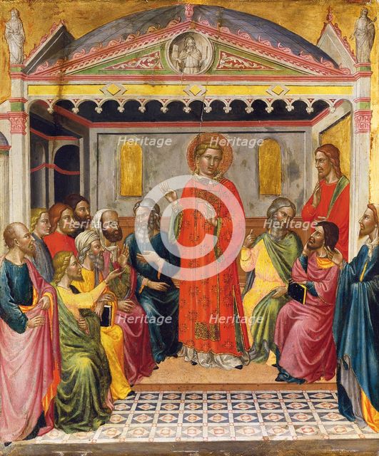 Dispute with the Libertines, c1390. Creator: Martino di Bartolomeo di Biagio.