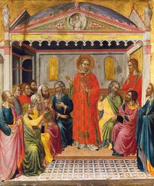 Dispute with the Libertines, c1390. Creator: Martino di Bartolomeo di Biagio