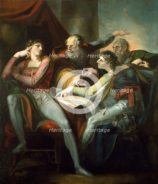 Dispute between Hotspur, Glendower, Mortimer and Worcester, 1784. Creator: Henry Fuseli.