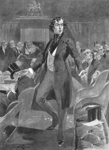 Disraeli's First Speech in the House of Commons London, 7 December 1837,(1901). Creator: Unknown