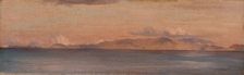 Distant view of mountains in the Aegean sea 1867. Creator: Frederic Leighton