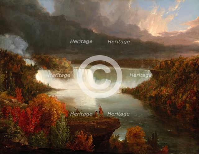 Distant View of Niagara Falls, 1830. Creator: Thomas Cole.