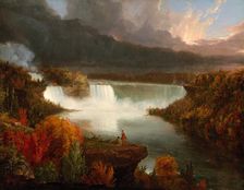 Distant View of Niagara Falls, 1830. Creator: Thomas Cole