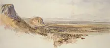 Distant View of Borghetto and Partenico, Sicily, 1847. Artist: Edward Lear