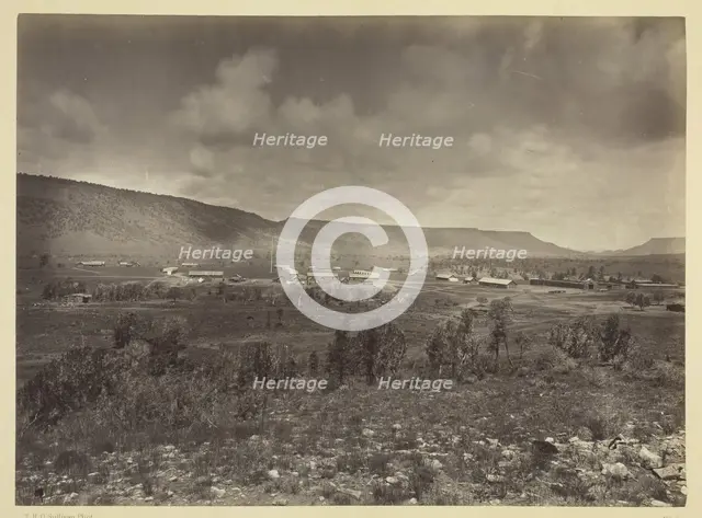 Distant View of Camp Apache, Arizona, 1873. Creator: Tim O'Sullivan.
