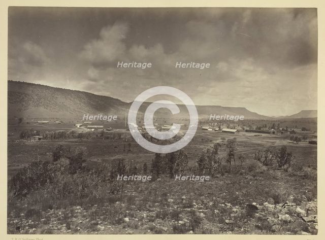 Distant View of Camp Apache, Arizona, 1873. Creator: Tim O'Sullivan.