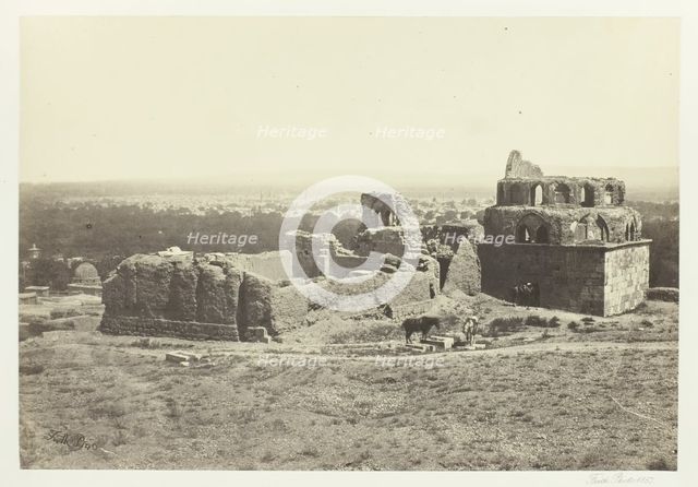 Distant View of Damascus, 1857. Creator: Francis Frith.