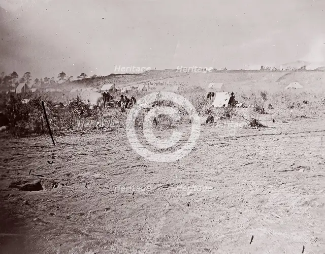 Distant View of Fort Brady, ca. 1865. Creator: William Frank Browne.