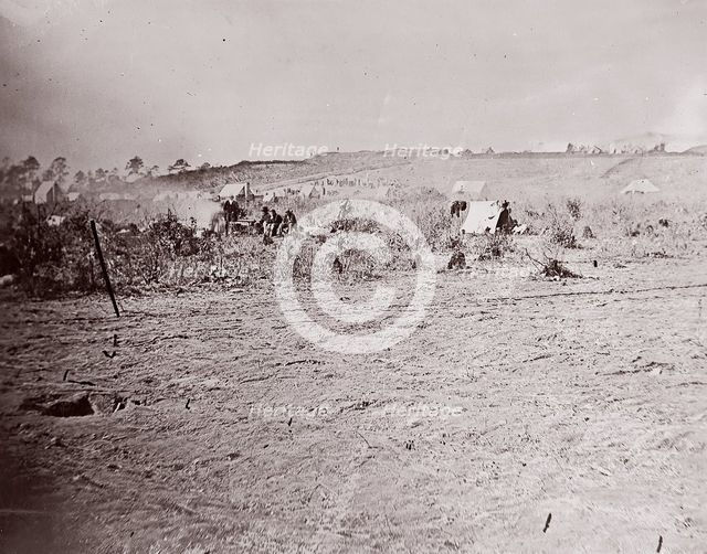 Distant View of Fort Brady, ca. 1865. Creator: William Frank Browne.