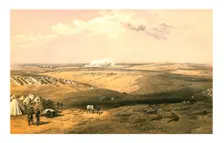 Distant View of Lord Raglan's Headquarters before Sebastopol 1855. Creator: Thomas Picken