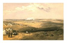 Distant View of Lord Raglan's Headquarters before Sebastopol 1855. Creator: Thomas Picken