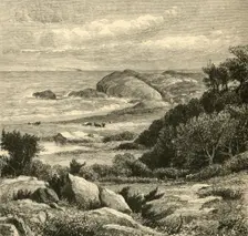 Distant View of Purgatory 1872. Creator: W. J. Linton