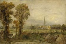 Distant View Of Salisbury Cathedral, 1821. Creator: John Constable