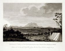 Distant View of Savendroog, Two Days March from Bangalore, 1794. Creator: Robert Home