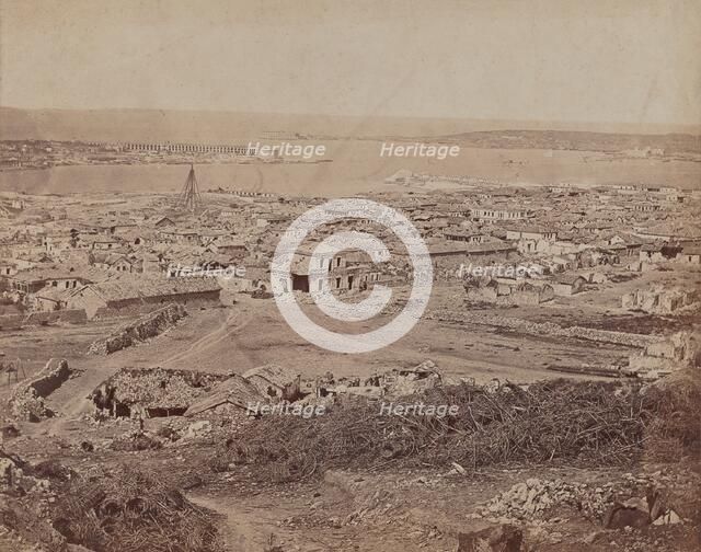 Distant View of the Arsenal, 1855-1856. Creator: James Robertson.