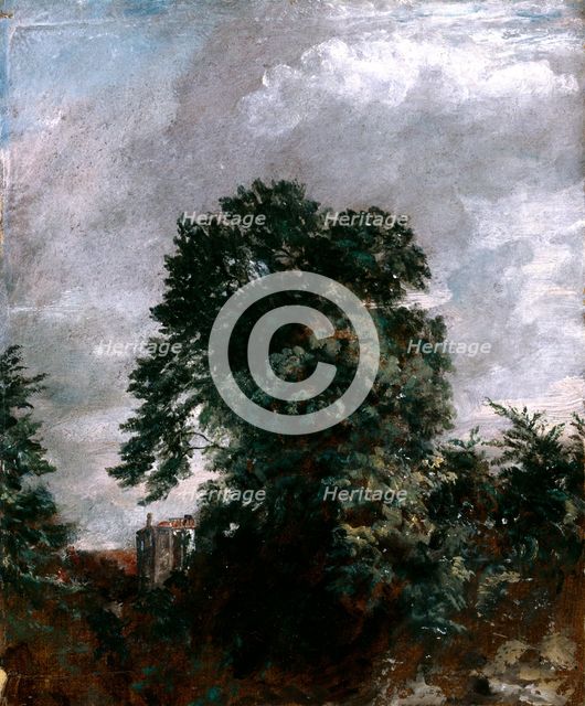 Distant View of the Grove, Hampstead, 1822. Creator: John Constable.
