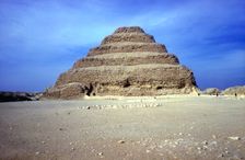Distant view of the Step Pyramid of King Djoser (Zozer), Saqqara, Egypt, 3rd Dynasty, c2600 BC. Artist: Imhotep