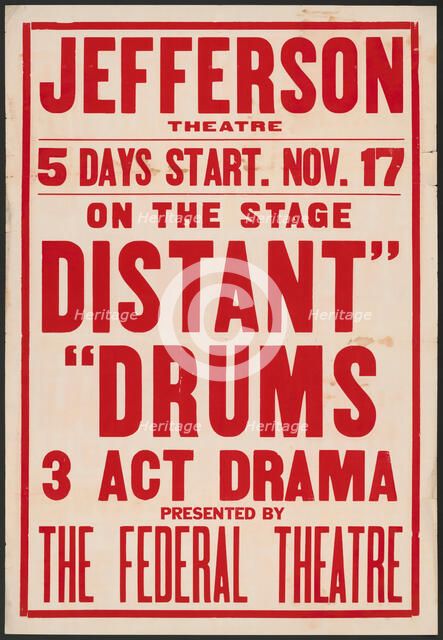 Distant Drums, Birmingham, AL, 1936. Creator: Unknown.