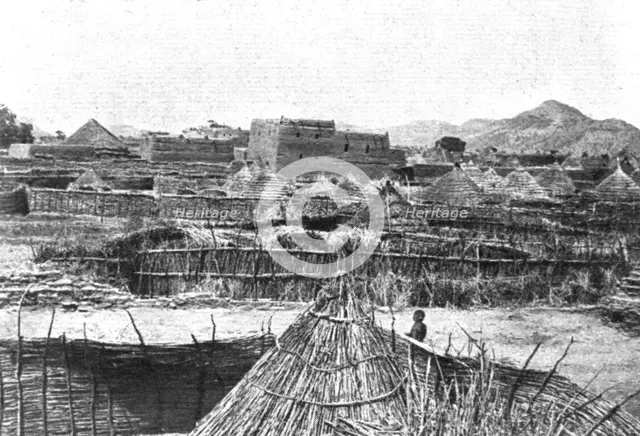 Distant Fronts, At Ouaddai; Goz Beida, capital of Dar Sila..., 1917. Creator: Unknown.