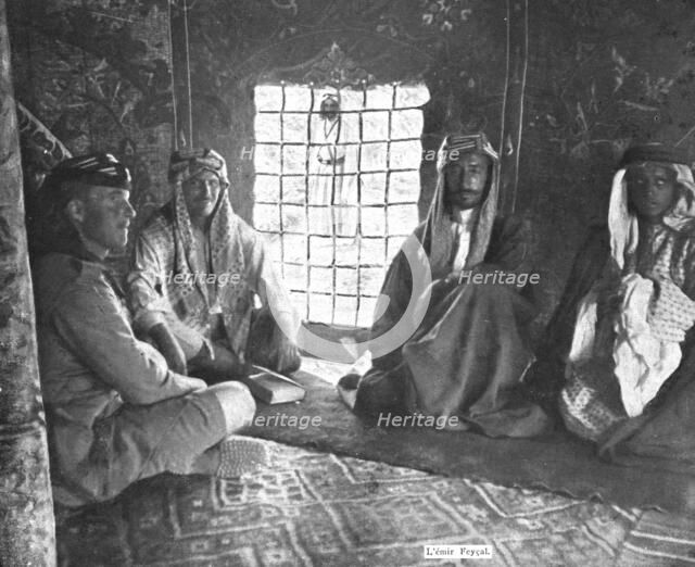 Distant Fronts, In Hejaz; One of the sons of the King of Hejaz: the Emir Faisal , 1917. Creator: Unknown.