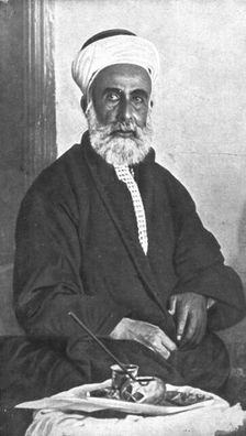 Distant Fronts, In Hejaz; Sharif Hussein bin Ali, King of Hejaz, 1917. Creator: Unknown