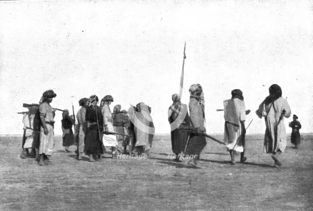 Distant Fronts, In Hejaz; Volunteers in the army of King Hussein', 1917. Creator: Unknown.