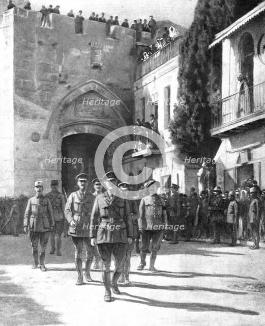 Distant Fronts, in Jerusalem; Arrival of the allies to the Holy City, December 11, 1917.  Creator: Unknown.