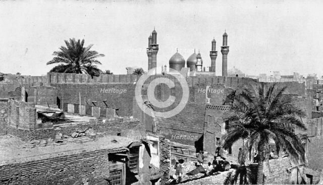Distant Fronts, In Mesopotamia; The mosque of Kadhimiya, in Baghdad, 1917. Creator: Unknown.
