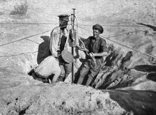 Distant Fronts, In Palestine; Drilling a Well, 1917. Creator: Unknown