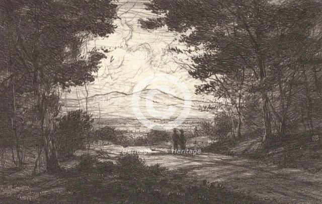 Distant Mountains (Small), 1920s. Creator: Bolton Coit Brown.