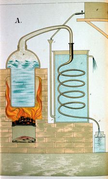 Distillation, 1882. Creator: Anon