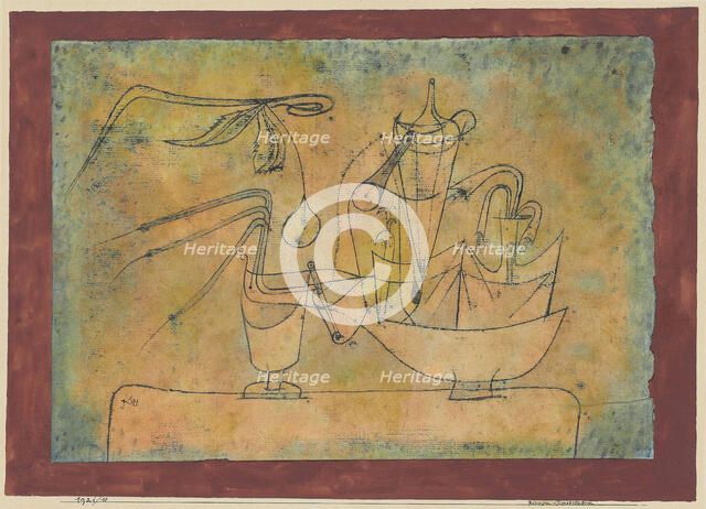 Distillation of Pears, 1921. Creator: Klee, Paul (1879-1940).