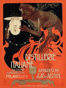 Distillerie Italiane , 1890s. Creator: Metlicovitz, Leopoldo (1868-1944)
