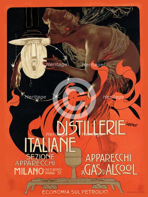 Distillerie Italiane , 1890s. Creator: Metlicovitz, Leopoldo (1868-1944).