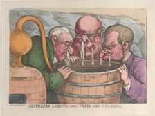 Distillers Looking into Their Own Business, October 10, 1811., October 10, 1811. Creator: Thomas Rowlandson